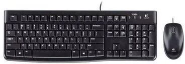 Logitech MK120 Wired Keyboard and Mouse Combo Black