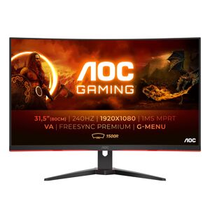 AOC C27G2ZE/BK 27 Full HD 240Hz Curved Gaming Monitor