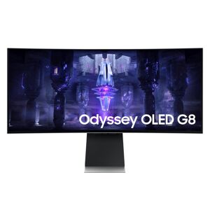 SAMSUNG Odyssey G8 Curved Gaming Monitor 34 Inch UWQHD OLED 175Hz FreeSync S34BG850SU