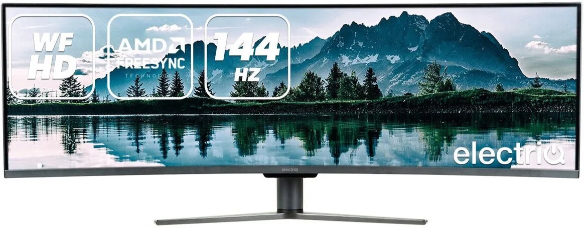 electriQ 49" QLED FHD Super UltraWide FreeSync HDR Curved Monitor