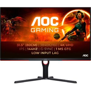 AOC U32G3X/BK 32 UHD 144Hz 4K IPS Gaming Monitor