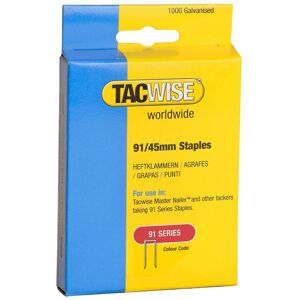 Tacwise 0768 Narrow Crown Staples 40mm - Electric Tackers Pack 1000 Tacwise 0768 Narrow Crown Staples 40mm - Electric Tackers Pack 1000