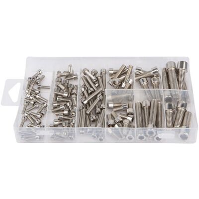 Machine Mart 106 Piece Stainless Steel Hex Socket Screw Assortment Machine Mart 106 Piece Stainless Steel Hex Socket Screw Assortment
