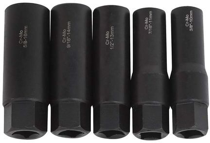Blue Spot Tools Blue Spot 5-Piece 3/8" Drive Deep Impact Bolt & Nut Remover Set 10-16mm