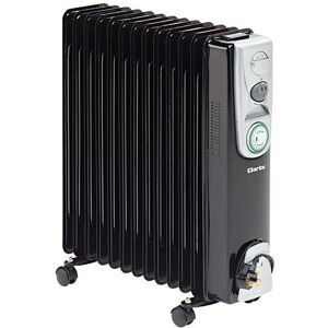 Clarke Clarke BR13/250 2.5kW 13 Fin Black Oil Filled Radiator Clarke Clarke BR13/250 2.5kW 13 Fin Black Oil Filled Radiator