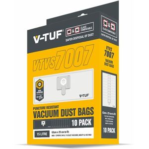 V Tuf Vtvs7007 Dust Bags - Pack of 10 for M & H Class Vacuum V Tuf Vtvs7007 Dust Bags - Pack of 10 for M & H Class Vacuum