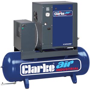 Clarke Clarke CXR5RD 17.1cfm 200 Litre 5.5HP Industrial Screw Compressor with Air Receiver & Dryer (400V) Clarke Clarke CXR5RD 17.1cfm 200 Litre 5.5HP Industrial Screw Compressor with Air Receiver & Dryer (400V)