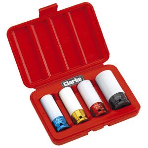 Clarke Clarke PRO182 1/2" Square Drive Thin Wall Deep Impact Socket Set 4 Piece Clarke Clarke PRO182 1/2" Square Drive Thin Wall Deep Impact Socket Set 4 Piece