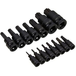 Blue Spot Tools BlueSpot 15 piece 1/4", 3/8" 1/2" Impact Torx Bit Sockets Blue Spot Tools BlueSpot 15 piece 1/4", 3/8" 1/2" Impact Torx Bit Sockets