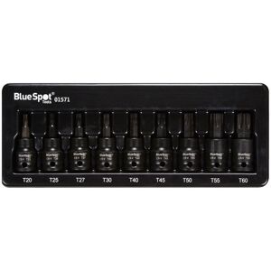 Blue Spot Tools BlueSpot 9 piece 3/8" Impact Torx Bit Sockets (T20-T60) Blue Spot Tools BlueSpot 9 piece 3/8" Impact Torx Bit Sockets (T20-T60)