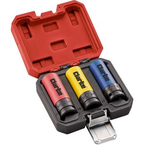 Clarke Clarke CHT940 3-Piece Coloured Impact Socket Set Clarke Clarke CHT940 3-Piece Coloured Impact Socket Set