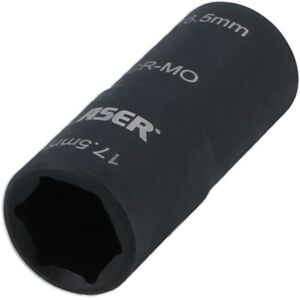 Laser Laser 8213 1/2"D Double Ended Damaged Wheel Nut Socket 16.5 x 17.5mm Laser Laser 8213 1/2"D Double Ended Damaged Wheel Nut Socket 16.5 x 17.5mm