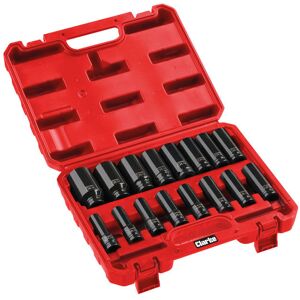 Clarke Clarke CIS12/16D 16 Piece 1/2" Drive 10 - 32mm Deep Impact Socket Set Clarke Clarke CIS12/16D 16 Piece 1/2" Drive 10 - 32mm Deep Impact Socket Set