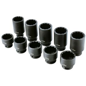 Laser Laser 8700 1/2"D Impact Hub Nut Socket Set 10pc Laser Laser 8700 1/2"D Impact Hub Nut Socket Set 10pc