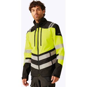 Regatta Regatta Hi Vis X-Pro 3 Layer Softshell Jacket Black/Yellow Regatta Regatta Hi Vis X-Pro 3 Layer Softshell Jacket Black/Yellow