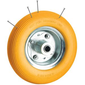 Clarke Clarke PF395 Puncture Proof Yellow Tyred Wheel 395mm Clarke Clarke PF395 Puncture Proof Yellow Tyred Wheel 395mm