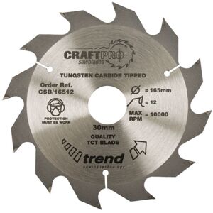 Trend Trend CSB/19012 Craft Saw Blade 190mm X 12 Teeth X 30mm Trend Trend CSB/19012 Craft Saw Blade 190mm X 12 Teeth X 30mm