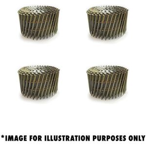 Tacwise Tacwise 1035 Extra Galvanised Flat Top Coil Nails Type 3.3 x 75 mm, Diamond Point, Ring Shank, 16° Inclined, Wire Collated, x 4000 Tacwise Tacwise 1035 Extra Galvanised Flat Top Coil Nails Type 3.3 x 75 mm, Diamond Point, Ring Shank, 16° Inclined, Wire Collated, x 4000