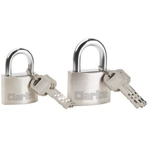 Clarke Clarke CHT620 Heavy Duty Padlocks 2 Pack Clarke Clarke CHT620 Heavy Duty Padlocks 2 Pack