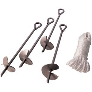 Clarke Clarke 4 piece 15”Steel Auger Set with 12m Rope Clarke Clarke 4 piece 15”Steel Auger Set with 12m Rope