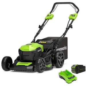 Greenworks 40V Greenworks 40V 46cm Lawnmower with 4Ah Battery & Charger Greenworks 40V Greenworks 40V 46cm Lawnmower with 4Ah Battery & Charger