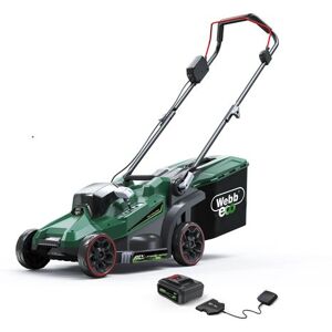Webb Webb 20V 33cm (13") Rotary Lawnmower with 4Ah Battery & Charger Webb Webb 20V 33cm (13") Rotary Lawnmower with 4Ah Battery & Charger