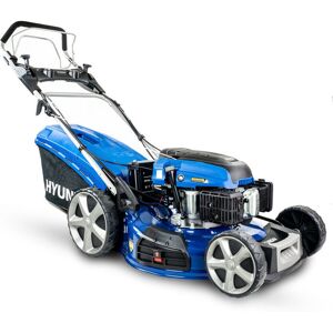 Hyundai HYM560SPE 56cm 196cc 4in1 Electric-Start Self-Propelled Petrol Lawnmower with Engine Oil Hyundai HYM560SPE 56cm 196cc 4in1 Electric-Start Self-Propelled Petrol Lawnmower with Engine Oil