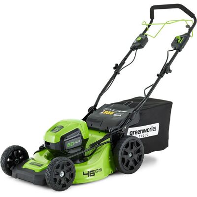 Greenworks 60V Greenworks GD60LM46SP 60V 46cm Self-Propelled Lawnmower (Bare Unit) Greenworks 60V Greenworks GD60LM46SP 60V 46cm Self-Propelled Lawnmower (Bare Unit)