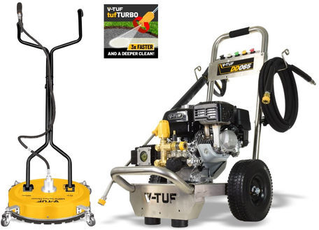 V-TUF V-TUF DD065 160Bar 13.2L/M 6.5HP Honda Engine Petrol Pressure Washer - Property Maintenance Bundle