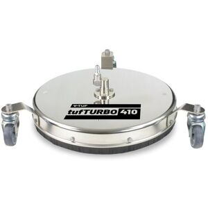 V-TUF TufTURBO410 Surface Cleaner 16" (410mm) 275BAR 150°C Stainless Steel - 3 castor wheels - swivel SSQ male - H1.005TT V-TUF TufTURBO410 Surface Cleaner 16" (410mm) 275BAR 150°C Stainless Steel - 3 castor wheels - swivel SSQ male - H1.005TT