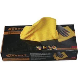 Connect Consumables Connect 35358 Microfibre Yellow Cloths in Dispenser Box 20pc Connect Consumables Connect 35358 Microfibre Yellow Cloths in Dispenser Box 20pc