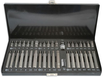 Machine Mart Xtra Laser 1687 Star, Spline and Hex Bit Set 40pc