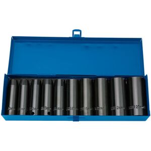 Draper Draper 410/10MMC 1/2'' Drive 10 Piece Hi-Torq Metric Hexagon Deep Impact Sockets
