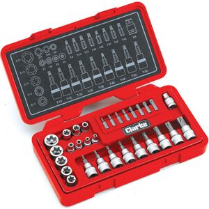 Clarke Clarke PRO162 30 Piece Torx-Star & Security Socket Set Clarke Clarke PRO162 30 Piece Torx-Star & Security Socket Set