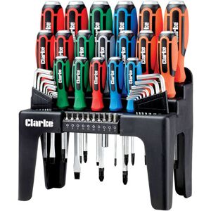 Clarke Clarke PRO407 44 Piece Hammer Through Screwdriver & Bit Set Clarke Clarke PRO407 44 Piece Hammer Through Screwdriver & Bit Set