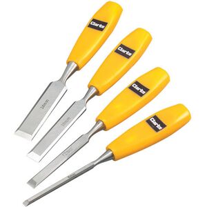 Clarke Clarke CHT347 4 piece Wood Chisel Set Clarke Clarke CHT347 4 piece Wood Chisel Set