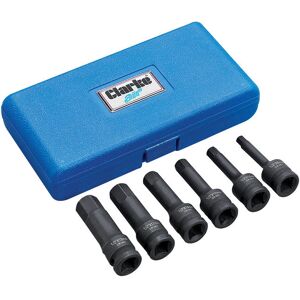 Clarke Clarke CIS12/6HB 6 Piece ½” Square Drive Hex Impact Sockets - Metric Clarke Clarke CIS12/6HB 6 Piece ½” Square Drive Hex Impact Sockets - Metric