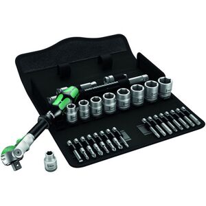 Wera Wera Zyklop 8100 Sb9 29 Piece 3/8" Drive Ratchet And Imperial Socket Set Wera Wera Zyklop 8100 Sb9 29 Piece 3/8" Drive Ratchet And Imperial Socket Set