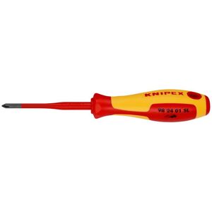 Knipex Knipex 98 24 01 SL VDE Insulated Phillips Screwdriver PH1 x 80mm - Slim Knipex Knipex 98 24 01 SL VDE Insulated Phillips Screwdriver PH1 x 80mm - Slim