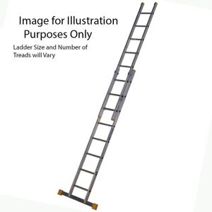 Werner 3.5m - 6.0m Box Section Double Extension Ladder Werner 3.5m - 6.0m Box Section Double Extension Ladder