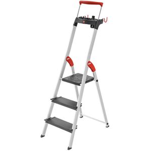 Hailo L100 TopLine Aluminium Safety Stepladder (3 Tread) Hailo L100 TopLine Aluminium Safety Stepladder (3 Tread)
