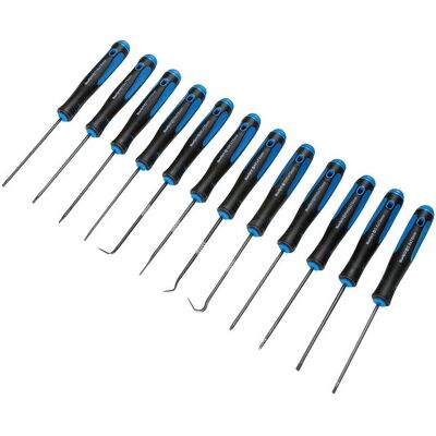 Bluespot 12pc Pick And Hook Set - Screwdriver Tools Bluespot 12pc Pick And Hook Set - Screwdriver Tools