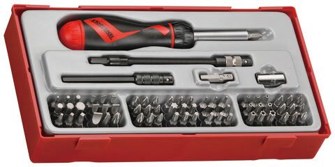 Teng Tools Teng TTMD74 74 Piece Ratcheting Bits Screwdriver