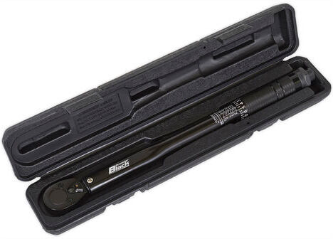 Sealey Sealey AK623B 3/8"Drive Micrometer Torque Wrench Calibrated Black Series 7-112Nm