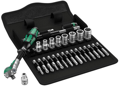 Wera Wera 8100 SA 6 28 piece Zyklop Speed Multi-function Ratchet Socket Set 1/4" drive