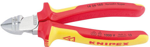 Knipex Knipex 160mm Fully Insulated Diagonal Wire Strippers & Cutters
