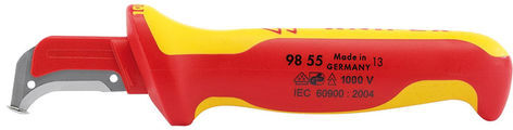 Knipex Knipex 155mm Fully Insulated Cable Dismantling Knife