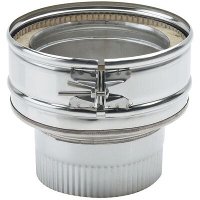 Clarke 5" to 6" Appliance Connector Vitreous to Stainless Clarke 5" to 6" Appliance Connector Vitreous to Stainless