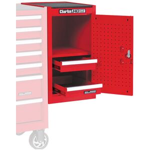 Clarke Clarke SL26C Cabinet & 2 Drawer Side Locker (Red) Clarke Clarke SL26C Cabinet & 2 Drawer Side Locker (Red)