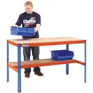 Clarke Clarke CWB300LS Heavy Duty Workbench with Shelf Clarke Clarke CWB300LS Heavy Duty Workbench with Shelf